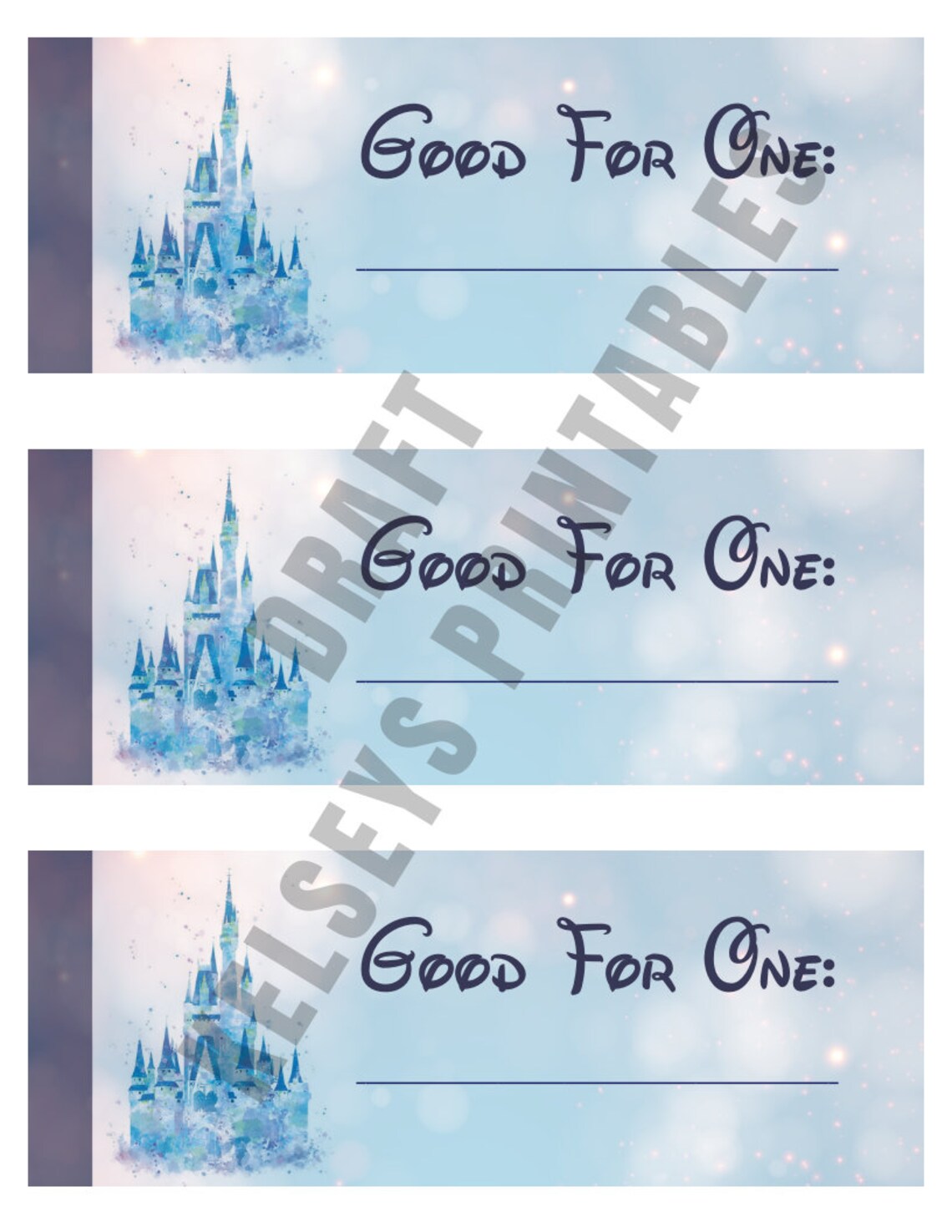 Printable Disney inspired DIY Coupon Book DIY Gift DIY Etsy