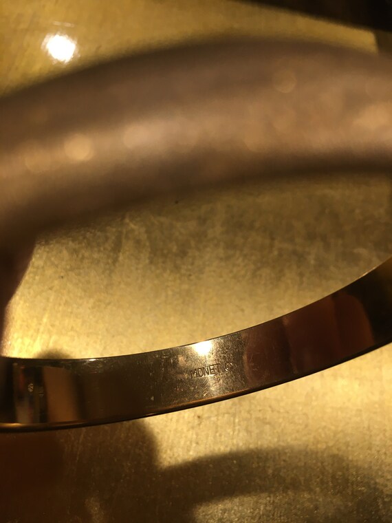 Monet Gold Plated Bangle - image 2