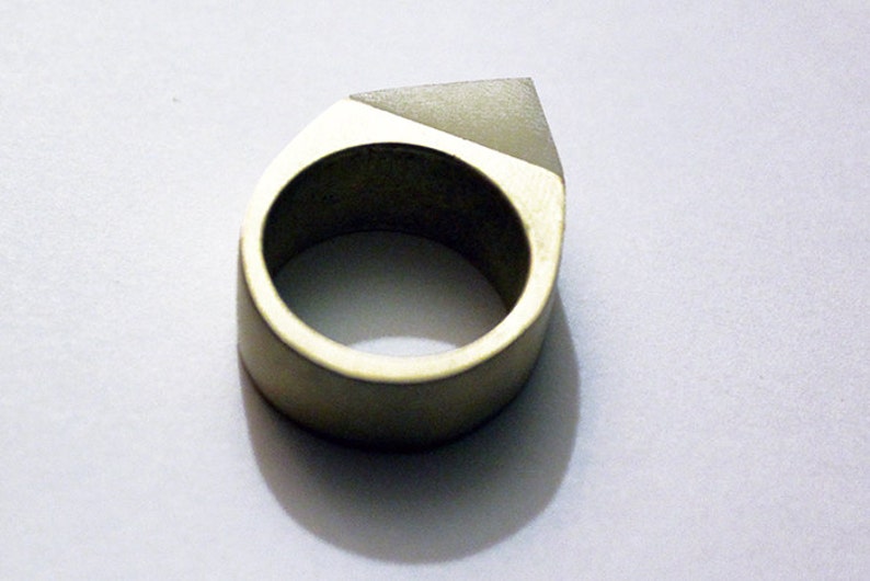 Nut and Brass Ring Tagua Nut Ring Minimalist Brass Ring Etsy