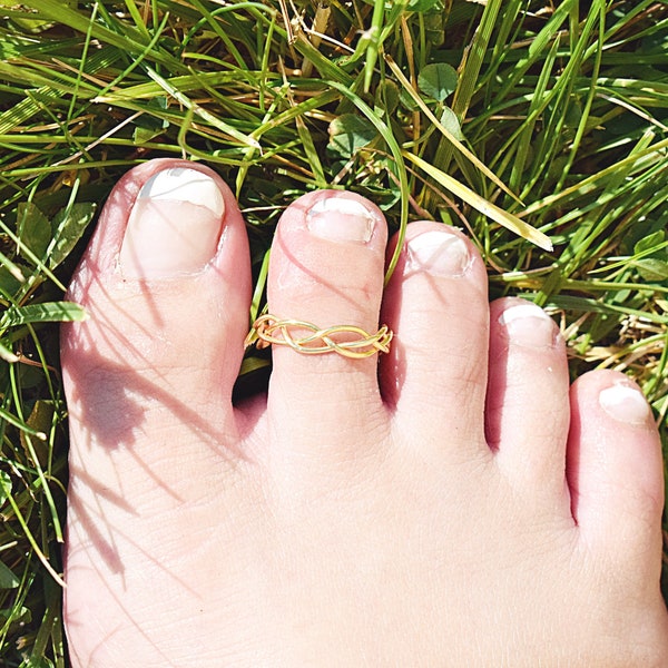 Wire Toe Ring Etsy