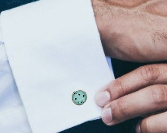 Triangle Cufflinks | Geometric Cufflinks | Modern Cuff Links | Silver Cuff Links | Round Cuff Links | Suit Accessories