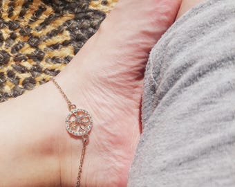 Cavigliera Iniziale Donna Cavigliera Argento 925 Con Iniziale Suplight - Catena Regolabile 22 5cm Donna Cavigliera Con Iniziale - Foto 3