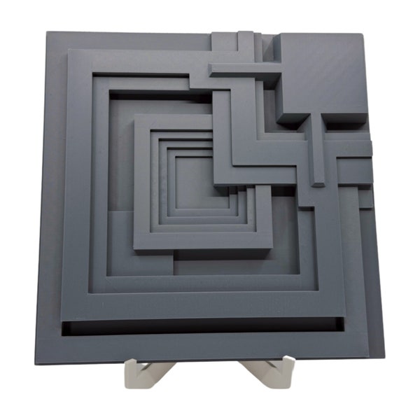 Ennis House Tile - Frank Lloyd Wright - 3D printed replica - motif found in famous Ennis house in Los Angeles CA featured in Blade Runner