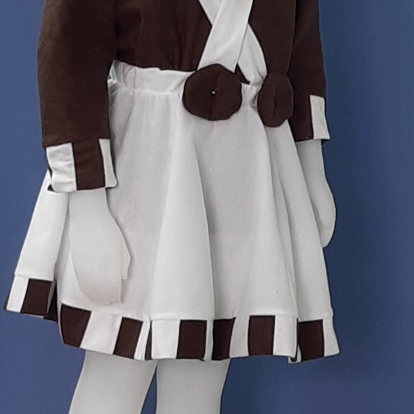 Girlie Oompa Loompa costume for toddlers and kids