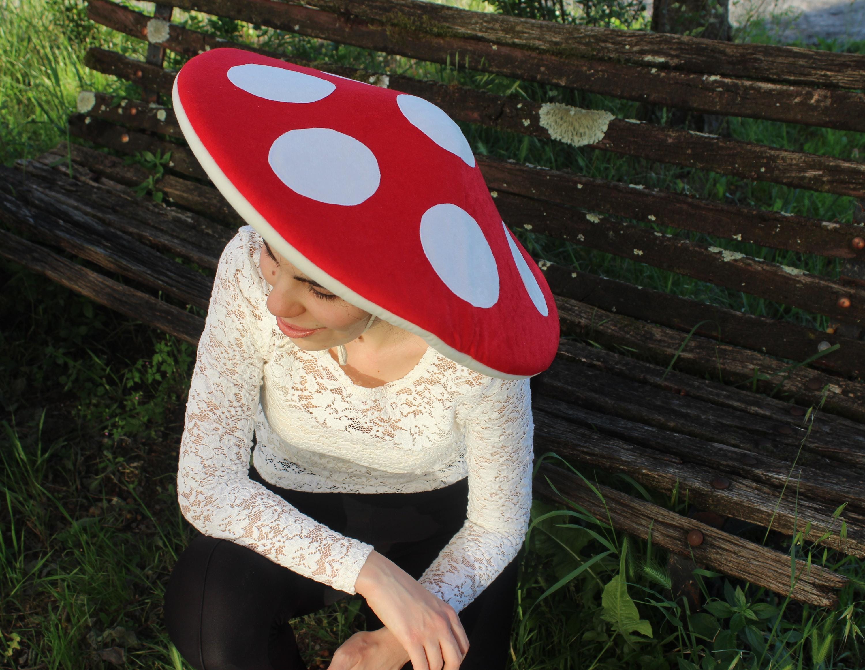 Gorro De Seta Roja Para Niños De Fieltro De Poliéster, Con Correas De Barbilla, Circunferencia Hasta 50 Cm