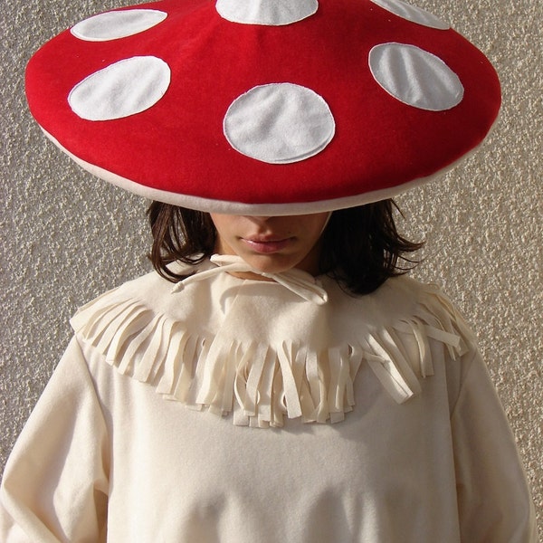 Mushroom costume  with dots for toddlers, kids and adults