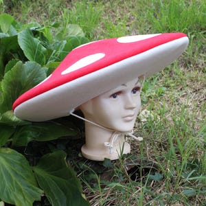Mushroom headpiece  with dots for toddlers, kids and adults