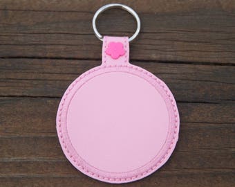 3,50" ITH blank cirkelnyckelring/tryckflik 5x7-båge krävs nedladdningsbar maskinbroderidesignfil