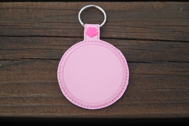 4 ith blank circle key fob  snap tab 5x7 hoop req  etsy
