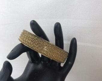 Metal Bead Bangle Bracelet 1960s Fashion