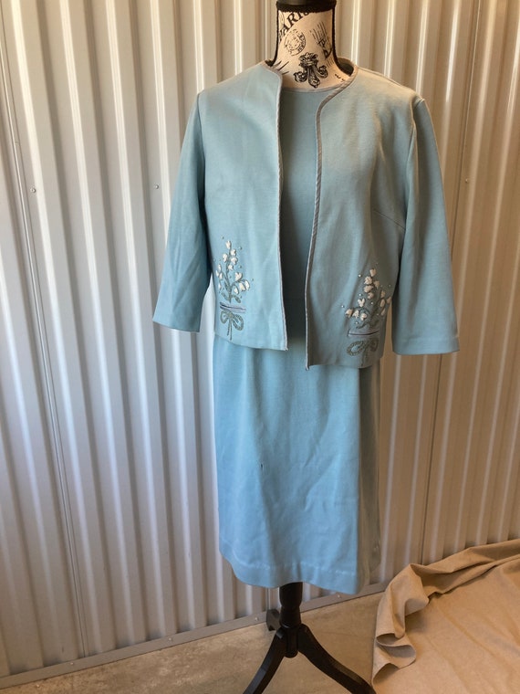 Domani Wool Dress and Jacket Suit Set 1960s - image 2
