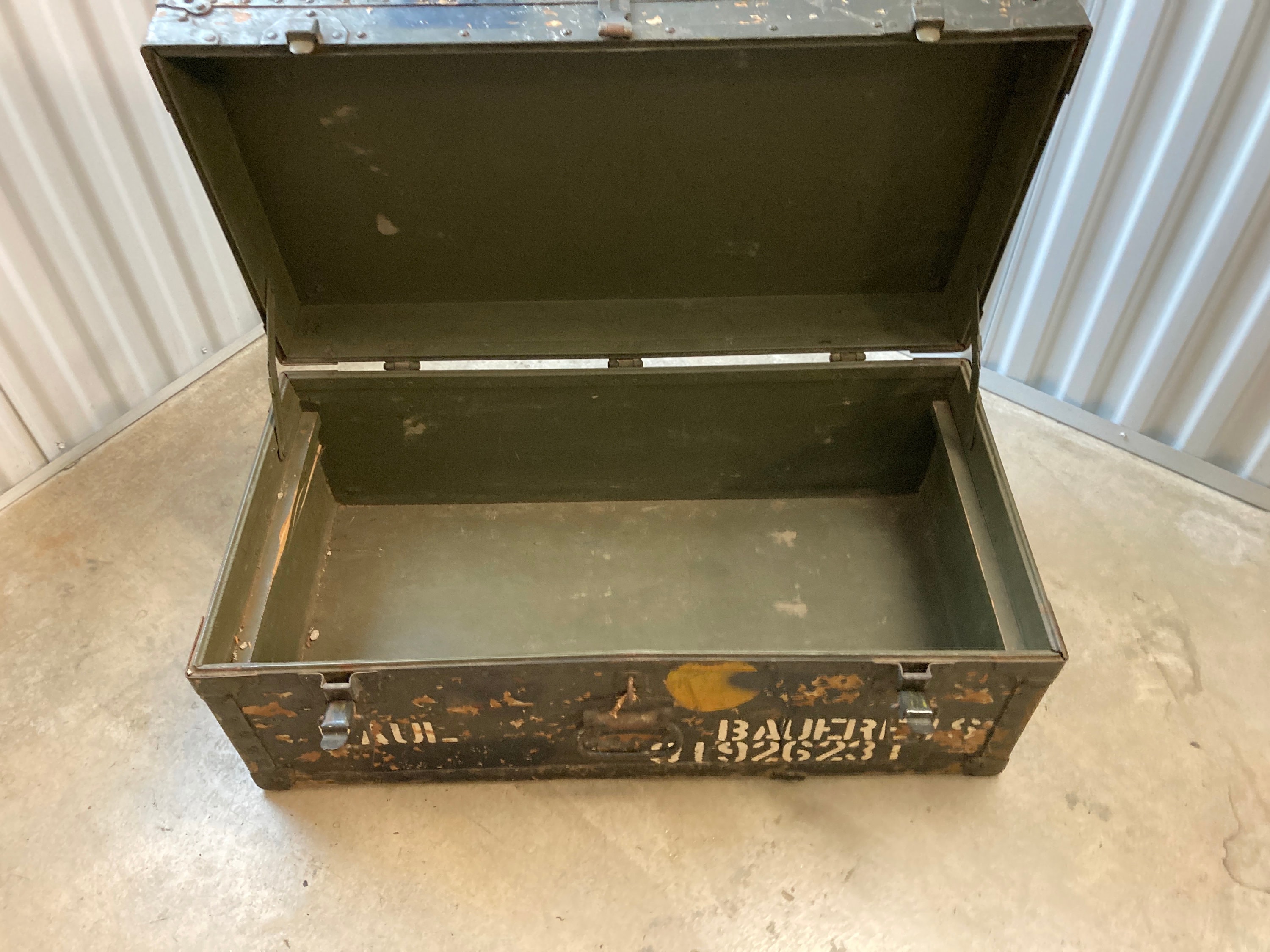 WWII Korea Era US Army Foot Locker Trunk