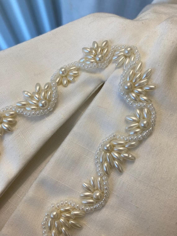 Silk Wedding Gown Late 1960s Handmade - image 9