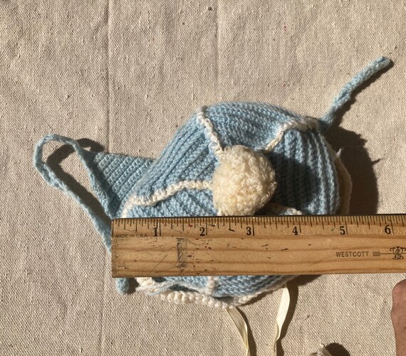 Crocheted Baby Winter Hat and Booties Late 1950s/… - image 7