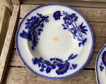 Copeland Flow Blue Dinner Bowl Early 1800s