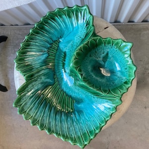 MCM Stunning California Potteries Chip and Dip Server
