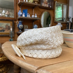 Straw Dress Hat Late 1950s/Early 1960s