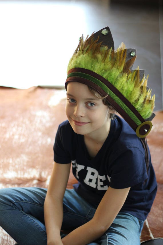 Indian headdress for boys feather headdress for toddlers Etsy