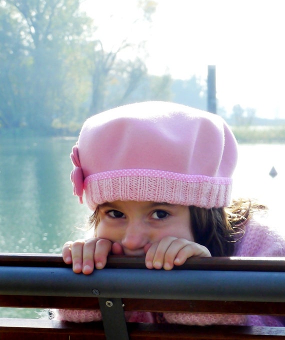 pink toddler winter hat