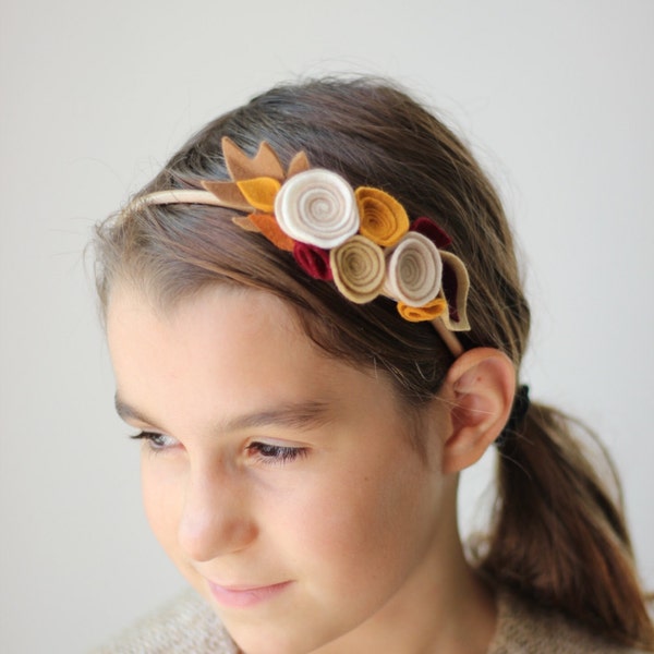 Felt Flower Headband Etsy
