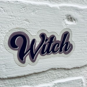 Witch Sticker - Witch Journal - Witchy Gift - Witch Decal - Witchy Stickers - Book of Shadows