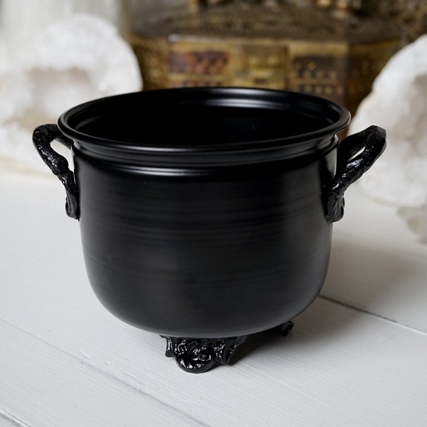 Black Cauldron - Metaphysical - Smudging Bowl - Witchy Decor - Ritual - Incense Holder - Altar - Magick - Black Bowl