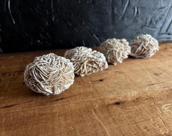 Raw Desert Rose Cluster - Selenite Crystal - Natural Cluster - Desert Stone - Witchy Decor - Large Raw Crystals - YOU CHOOSE