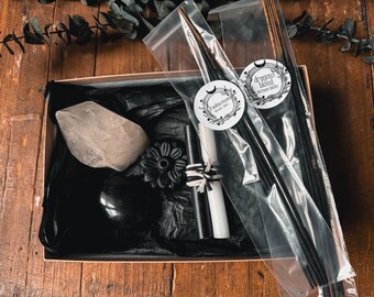 Energie-Reinigendes Ritual Kit – Schwarzer Turmalin, Quartz und Weihrauch