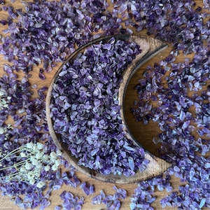 Amethyst Crystal Chips 3mm 5mm - Amethyst Mini Stones - Gemstone Chips - Witchy Decor - Ritual Tools - Undrilled Bulk Metaphysical Crystals