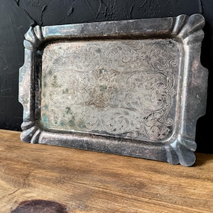 Vintage Trinket Dish - Witchy Decor - Sacred Space - Ornate Jewelry Dish - Antique Tray - Offering Dish - Ritual Tools