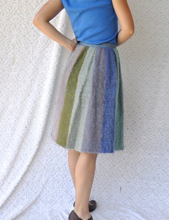 mid length satin skirts 60s