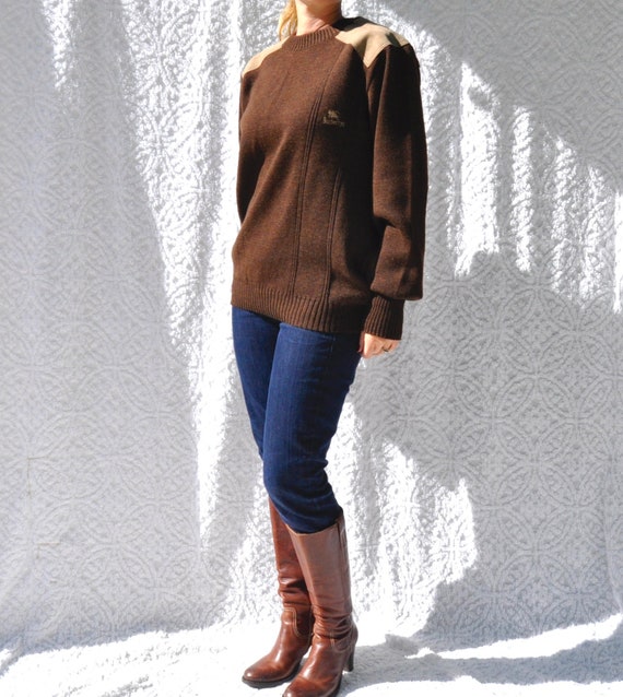 men's sweater with elbow patches