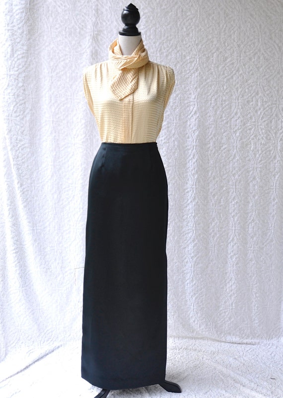 dressy long black skirt