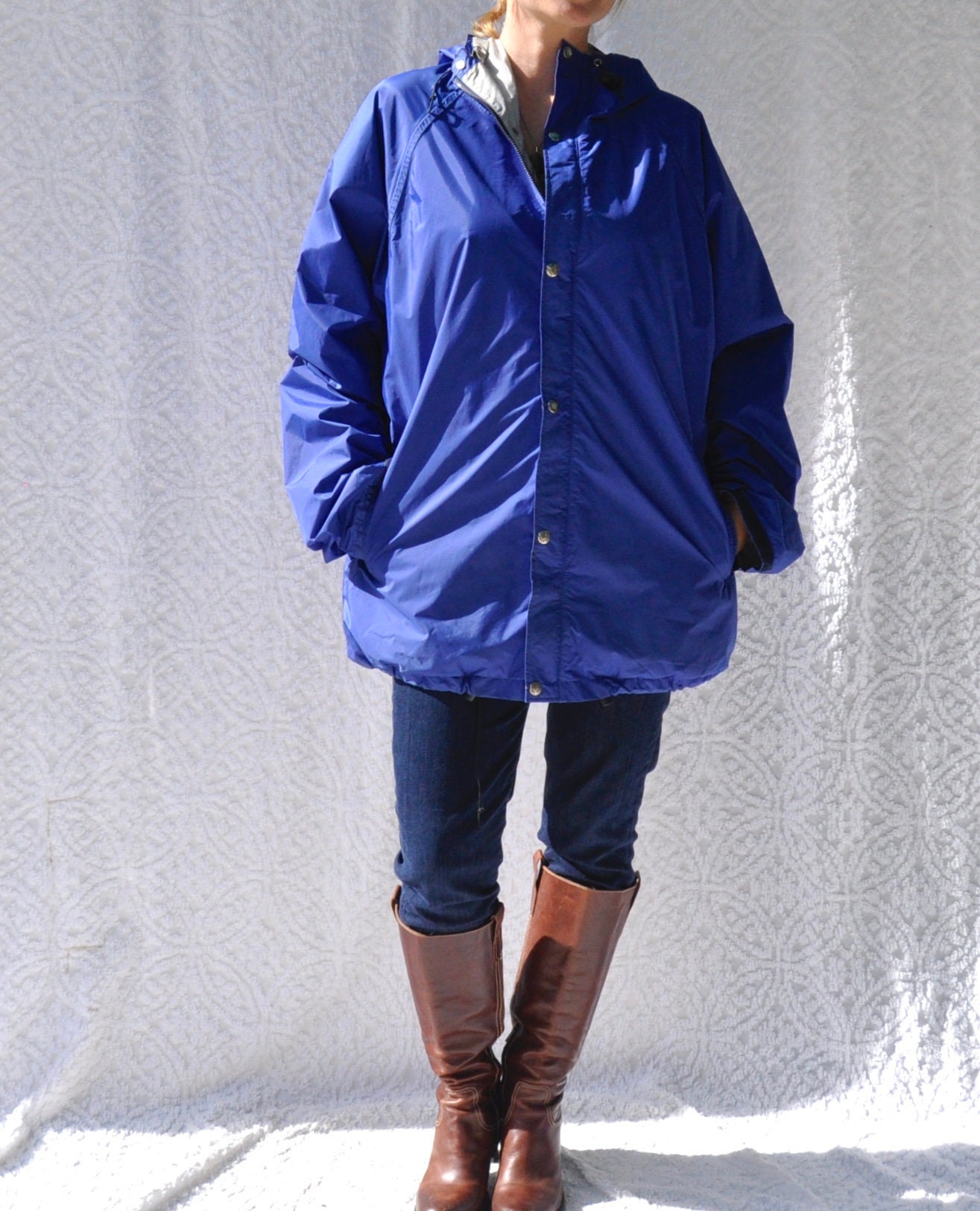 Vintage North Face Jacket Blue Lightweight Jacket With Hood Etsy Vintage North Face Jacket Blue Lightweight Jacket With Hood Etsy
