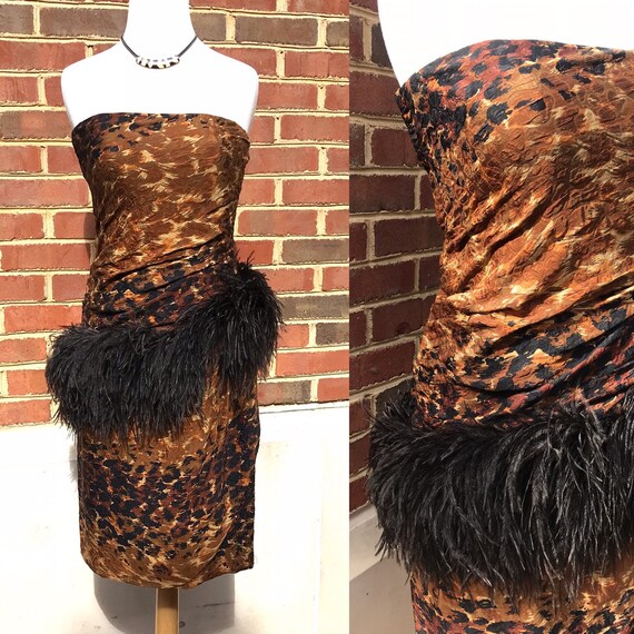 80s leopard dress