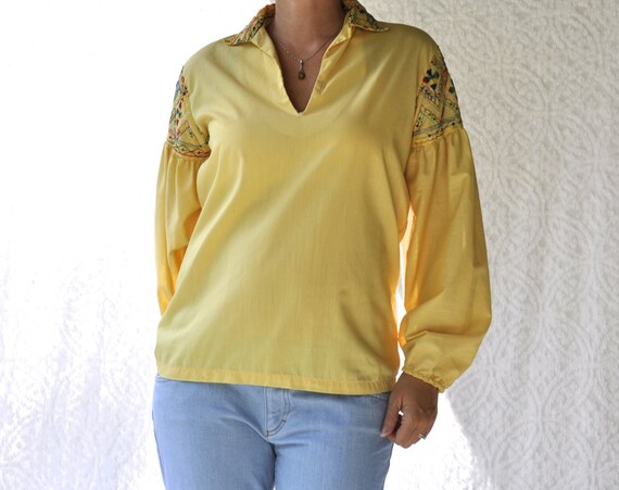 yellow gypsy top