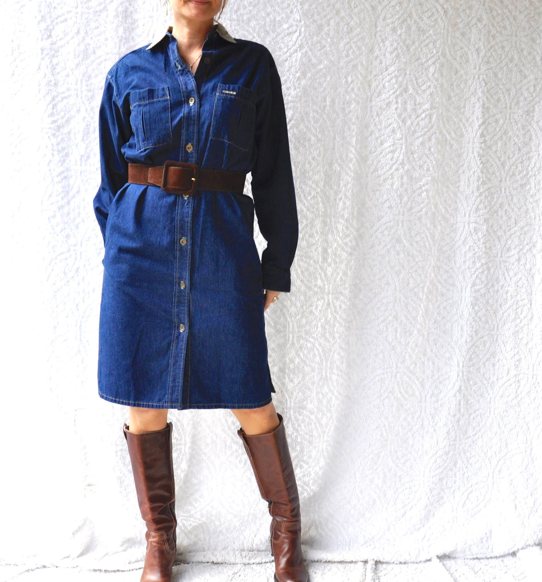 Vintage Calvin Klein Denim Dress 