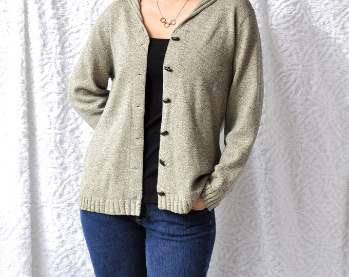 sweater with toggle buttons
