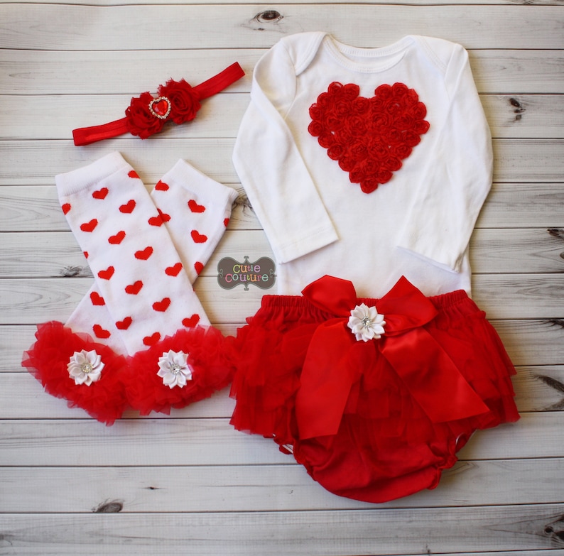 valentines day baby rompers