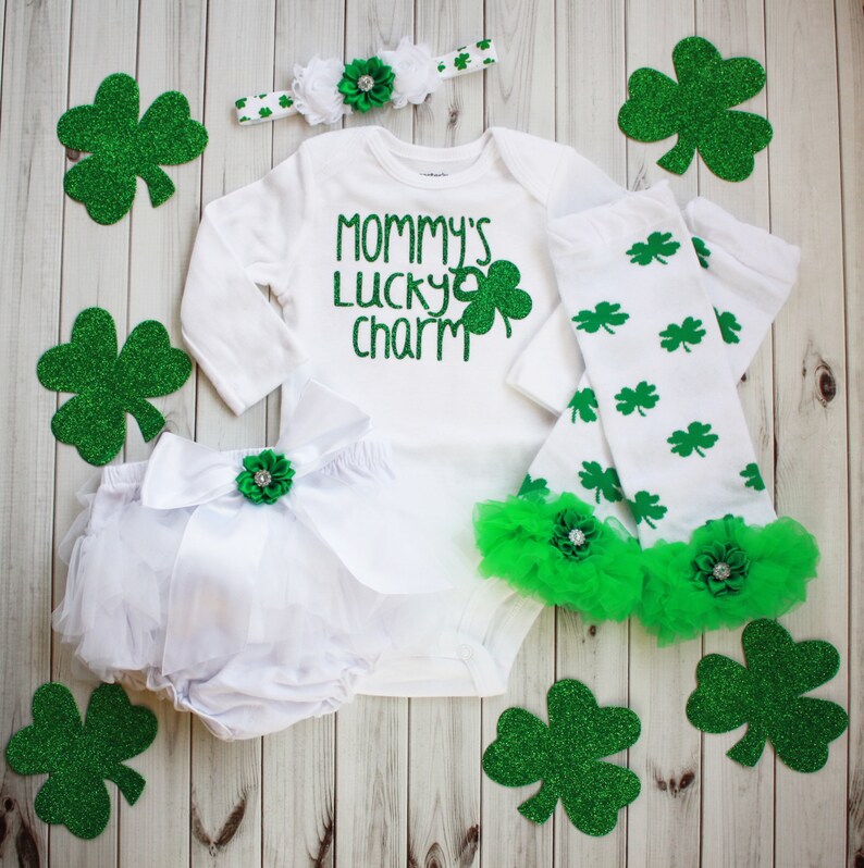 St Patrick/'s Day Green Shamrock Dress Women Girls Headband Sash Party Prop