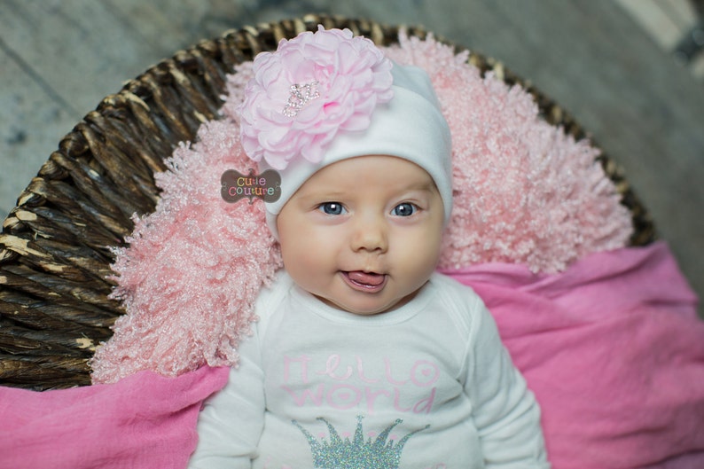 BOUTIQUE STYLE-Take Me Home-Hospital Outfit-Hello World-Princess-Newborn Set-Baby Girl Outfit-Set-Newborn Girl Hospital Outfit-Coming Home