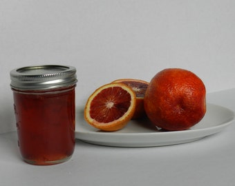 Organic, Blood Orange Marmalade, 8 oz jar, Handcrafted, small batch