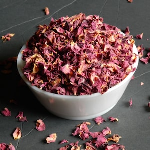 Culinary Rose Petals, Naturally Grown 1 cup, 2 cups, 3 cups