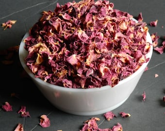 Culinary Rose Petals, Naturally Grown 1 cup, 2 cups, 3 cups