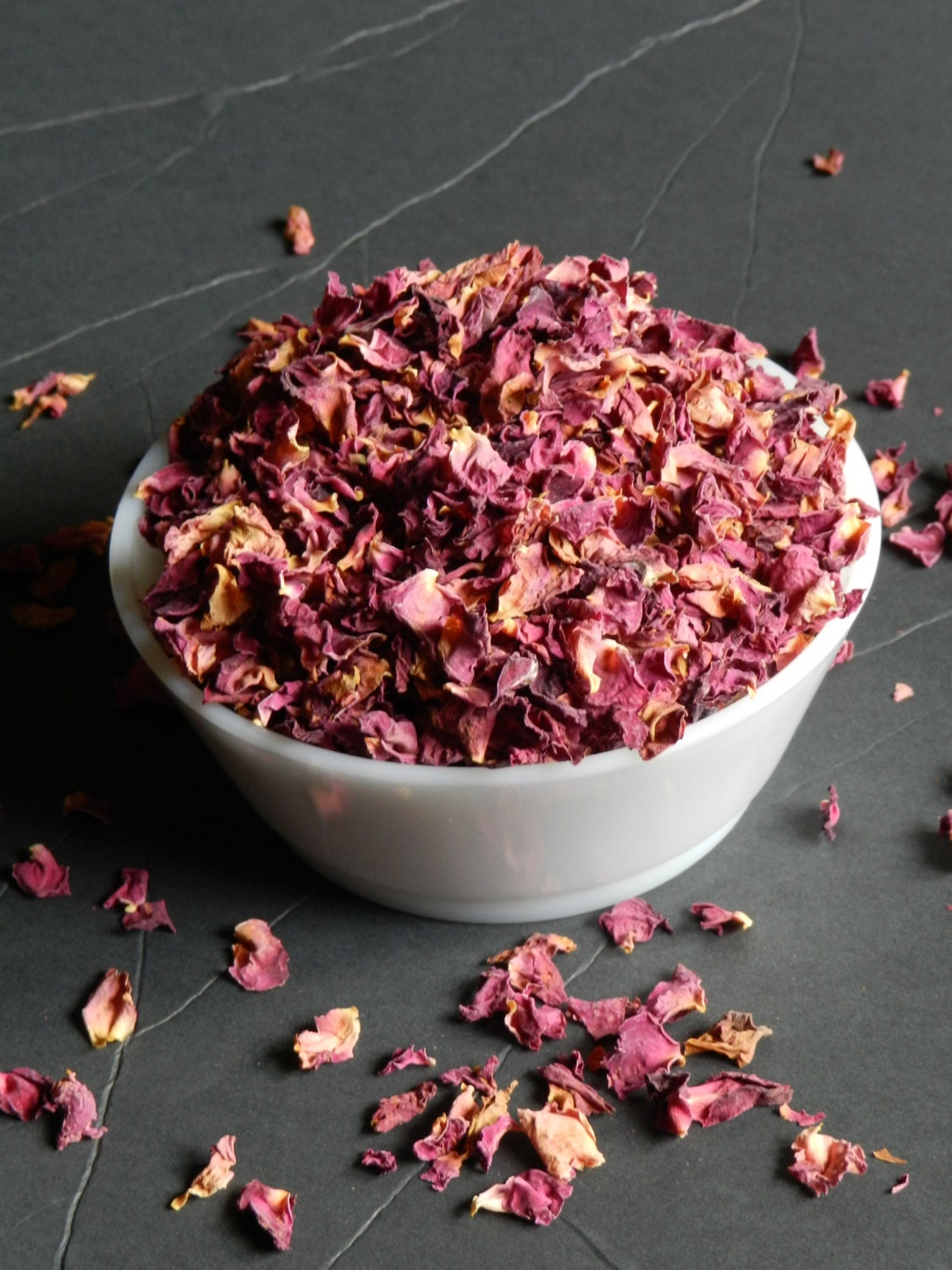 Culinary Rose Petals, Naturally Grown 1 Cup, 2 Cups, 3 Cups 