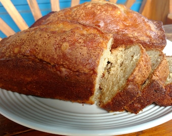 Pineapple  bread, 2 loaves, with or without nuts, made to order, homestyle, sweet bread, coffee cake