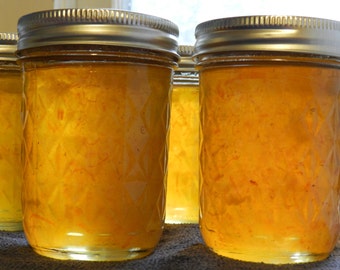 Meyer Lemon and Ginger Marmalade, handcrafted 8 oz jar