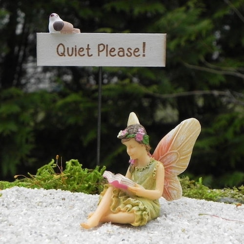 Miniature Dollhouse FAIRY GARDEN Furniture ~ Paint Your Own Wooden Sign ~ NEW 