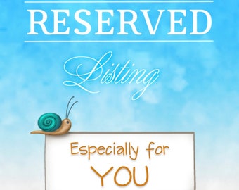 Reserved Listing for Angel