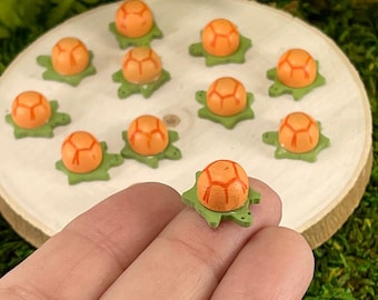 Miniature Turtle, Craft Supplies, Fairy Garden Miniatures, Diorama Miniatures